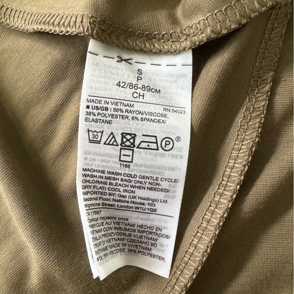 Olive green wrap blouse - Picture 4 of 5